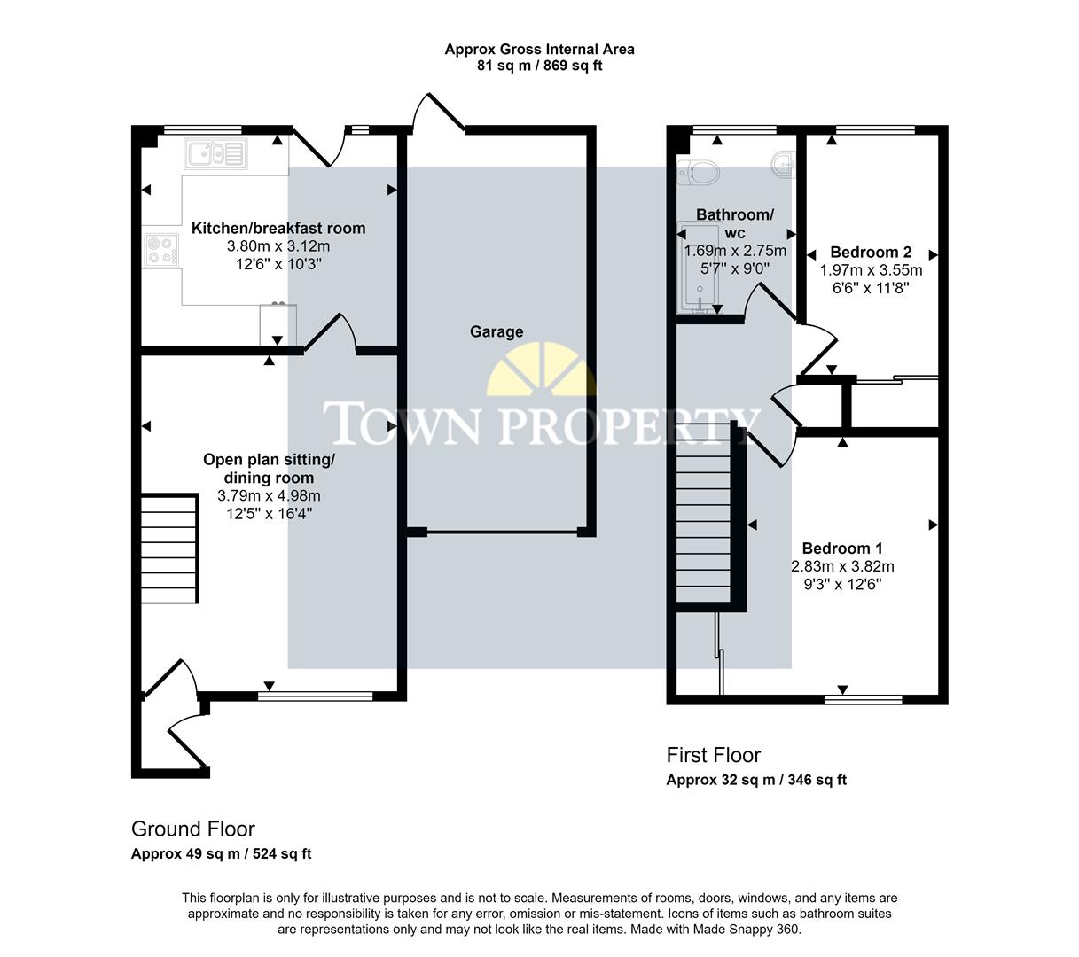 Property Details for Blakes Way Eastbourne BN23 6EN Town Property